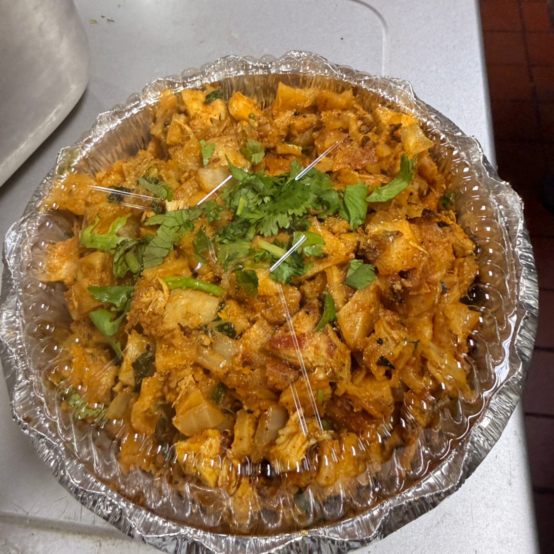 Chicken Kothu Parotta.
