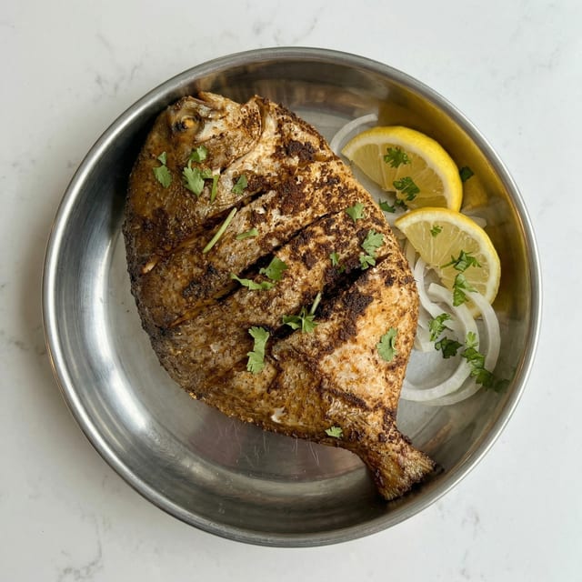 Whole Pompano Fry.