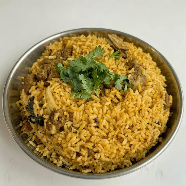 Seeraga Samba Mutton Biriyani.