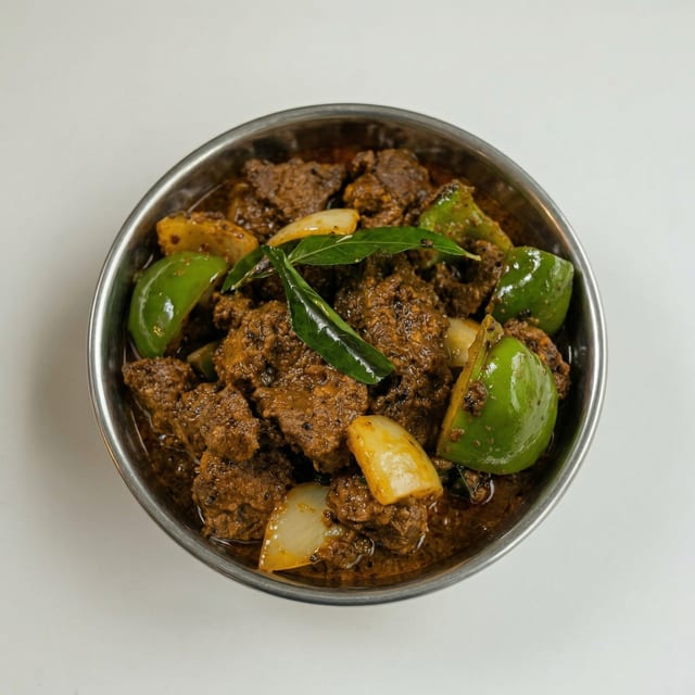 Kerala Beef Dry Roast & Parotta.