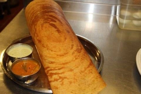Cheese & Onion Masala Dosa.